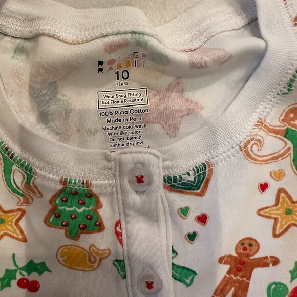 Roller Rabbit Kids Pajama Set Gingerbread - Christmas / Holiday! - Picture 3 of 5